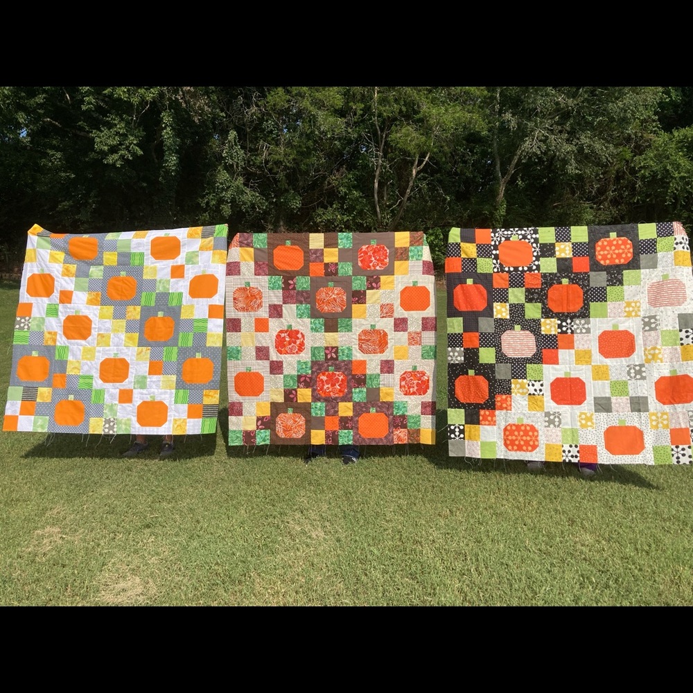 Finished fall quilt tops